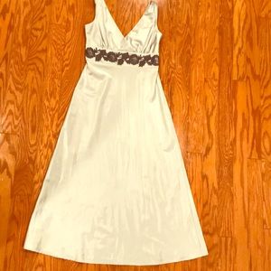 NWOT Silver formal dress